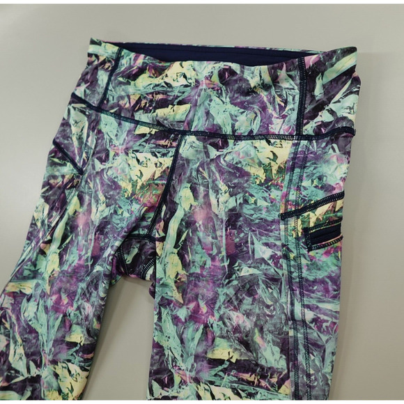 Lululemon Inspire Crop Leggings Womens 6 Iridescent Multi All Full-On Luxtreme - Picture 4 of 16